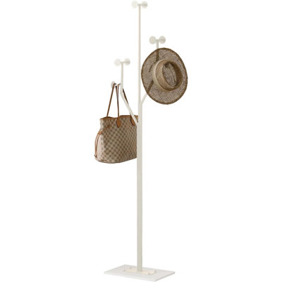 Tree Shaped Metal Coat Rack With Heavy-Duty Marble Base by Latitude Run