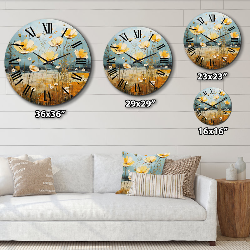 Horloge murale en métal Kewei, Grand