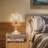Candle Holder with Glass Shade for Home Decor