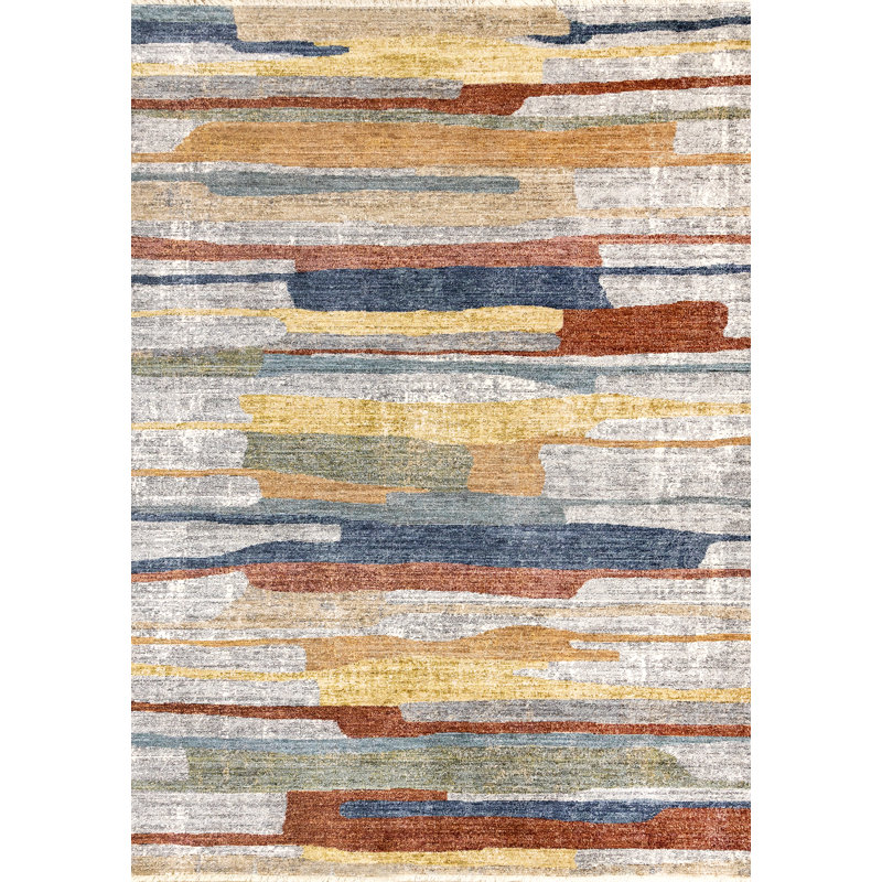 Tapis moelleux et antidérapant Ceyra, Rectangle 5 pi 3 po x 7 pi 10 po