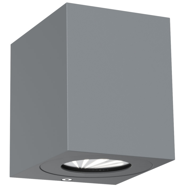2 - Bulb 10.4cm H Integrated LED Outdoor Flush Mount, Grey, Grey