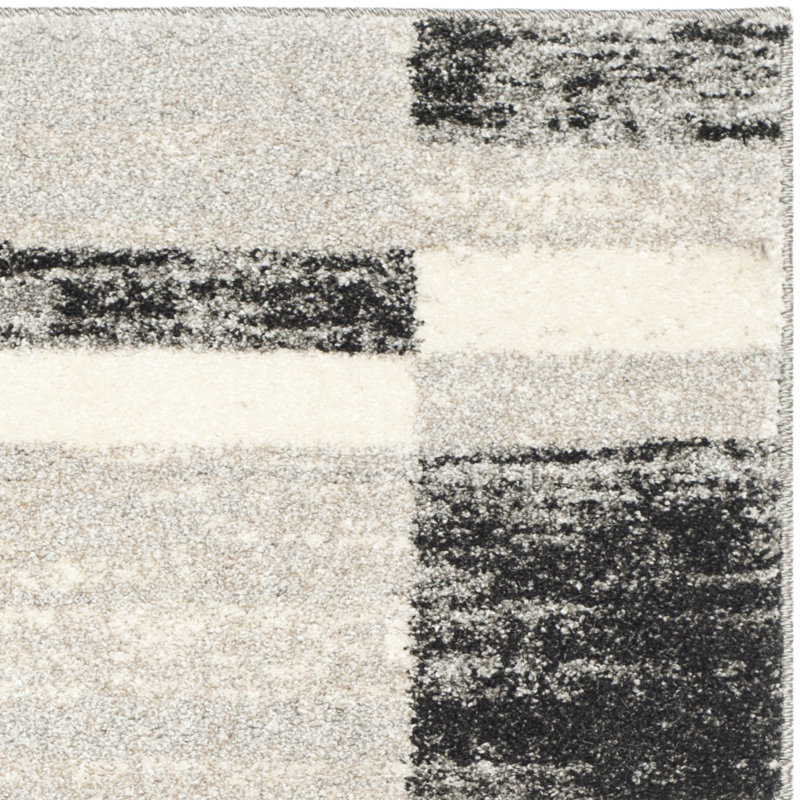 Kazlyn Retro Performance Abstract Rug, Rectangle 8' x 10'
