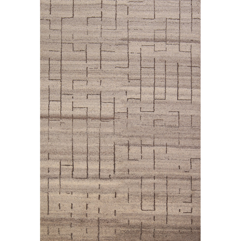 Tapis oriental à motif abstrait marocain 5 x 7