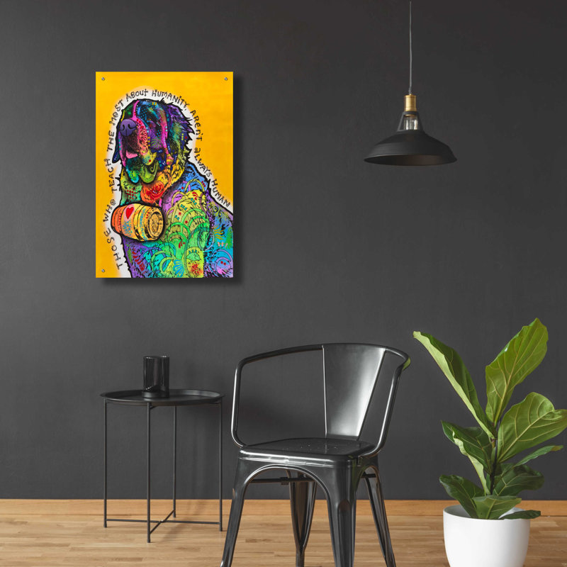 Winston Porter «Humain» par Dean Russo, art mural en verre acrylique ACR-31344, H 36 po x l 24 po x P 0,2 po