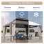 Pavillon de jardin en aluminium à toit double avec toit rigide-120276824