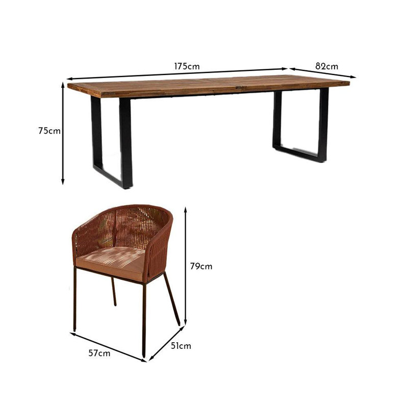 Fabiano 6 - Person 235 Long, Black,  75cm H X 90cm W X 235cm D, Cream