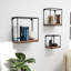 Leopoldo 3 Piece Solid Wood Accent Shelf