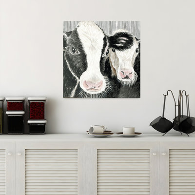 «Farm Cows», vache contemporaine, architecture, paysage