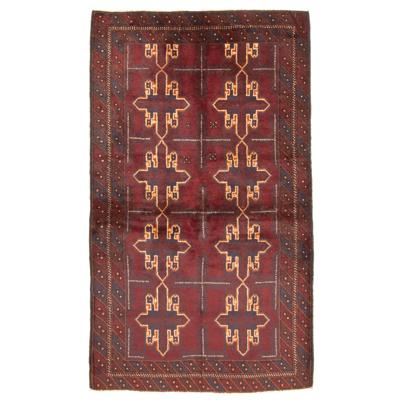 Rizbaft Red Rug 3'5" x 6'4"