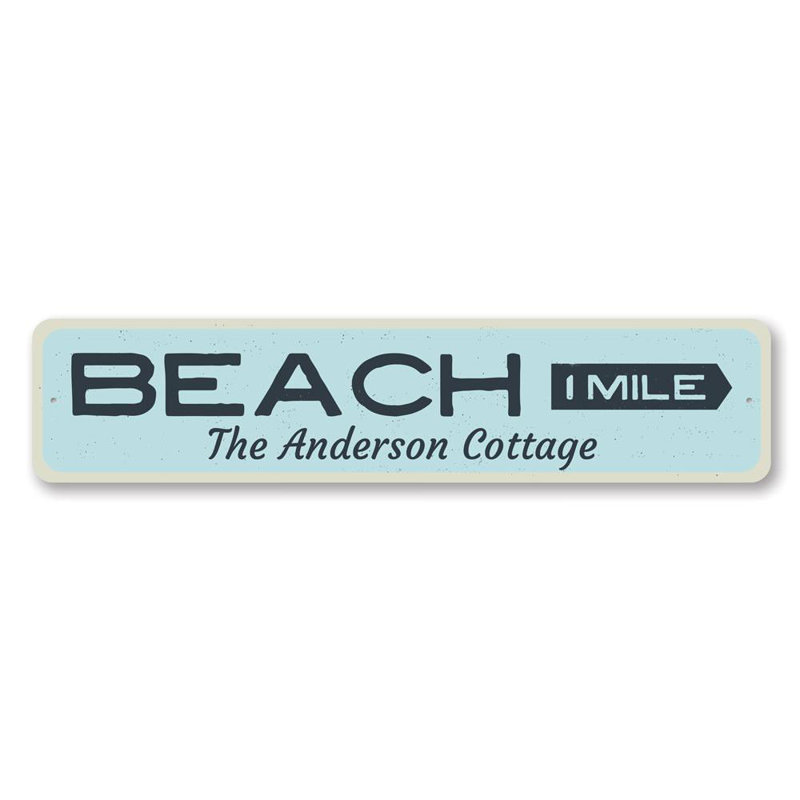 Panneau de plage en aluminium, H 4 po x l 18 po x P 0,04 po