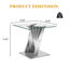 Ensemble de table de salon en verre 3 pièces-110985313