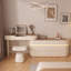 Meuble-lavabo moderne à rallonge pour femmes et filles avec miroir à DEL à intensité variable