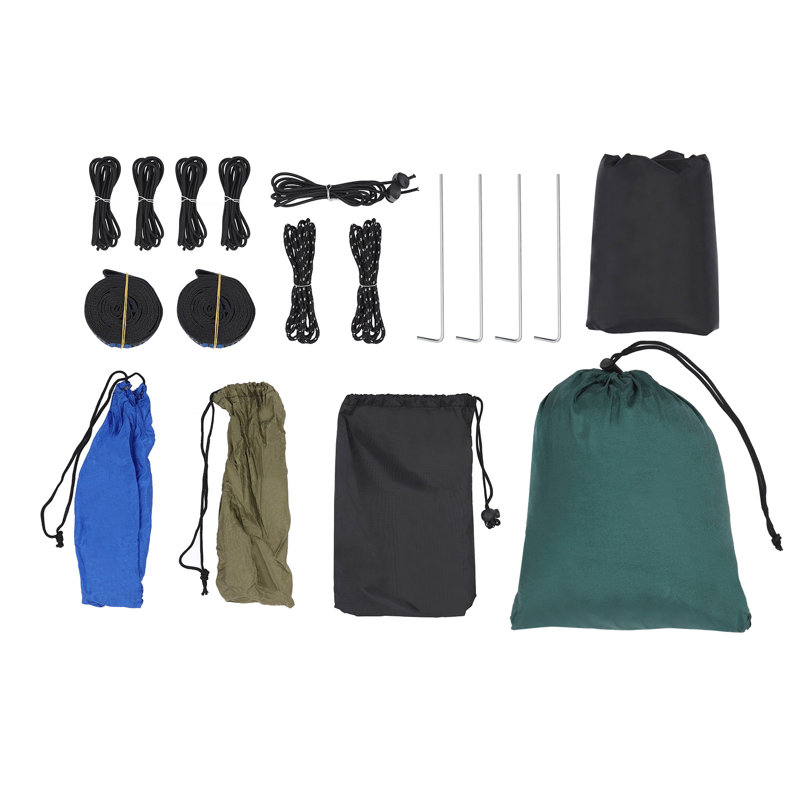Hamac de camping Seta, Vert / noir
