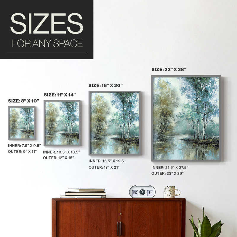Spring's Grace I Framed Print - Solid Wood, Gray, 30" H x 24" W