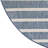  Positano 8' x Round Navy Ivory Modern Rug-774201622