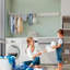 80cm Adjustable Wall Mounted Clothes Rack