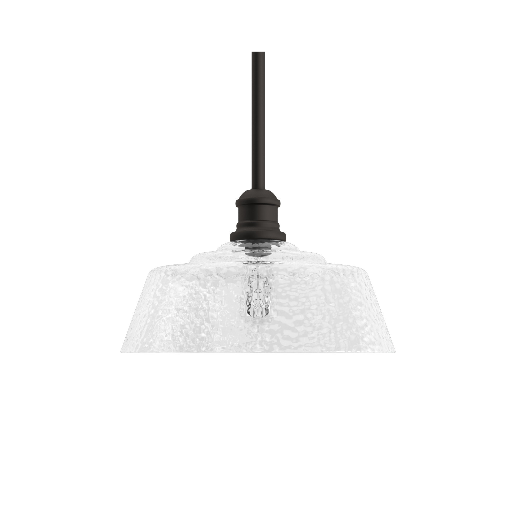 Lindholm Single Light Glass Dimmable Pendant, Oil Rubbed Bronze
