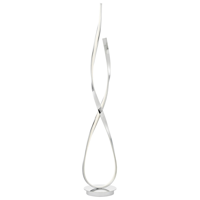 Knobel 55'' LED Novelty Floor Lamp, Chrome