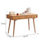 Rectangle Simple Modern Cherry Wood Writing Desk-1466091876