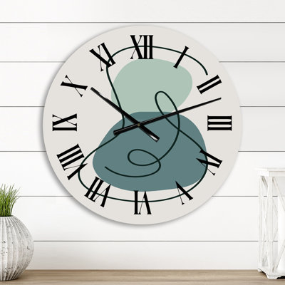 Horloge murale Botanical Foliage Art II