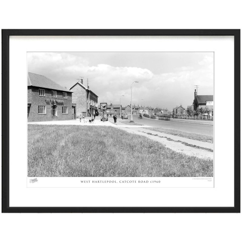 West Hartlepool, Catcote Road C1960 - Single Picture Frame Print, 60cm H x 80cm W x 2.3cm D