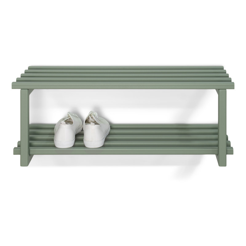 6 Pair Shoe Rack, Dusty Green