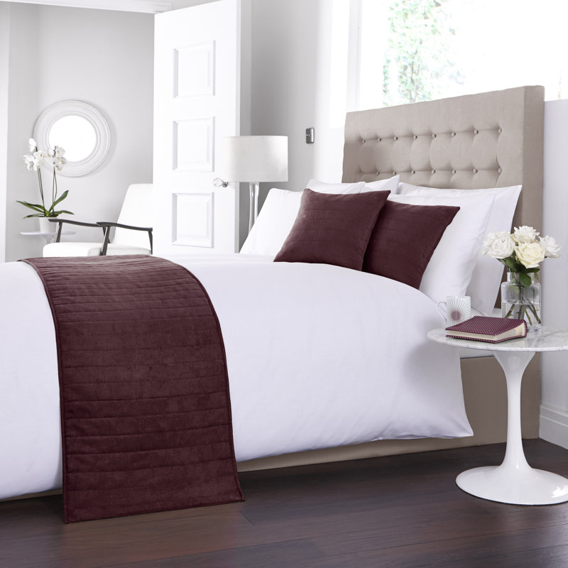 Delapaz Square Cushion Cover, Burgundy