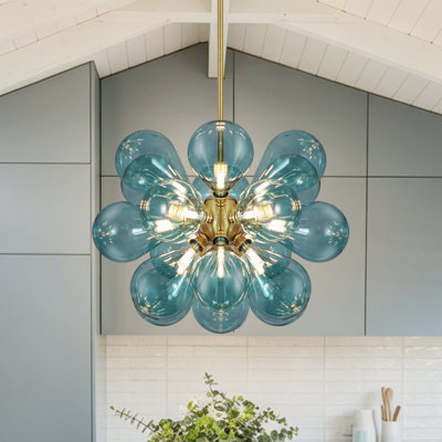 18 - Light Dimmable Sputnik Modern Linear Chandelier For Dining Room