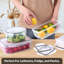 Plastic Food Storage Container - Set of Containers and Lids