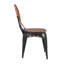 Chaise avec accoudoirs Pattie en brun