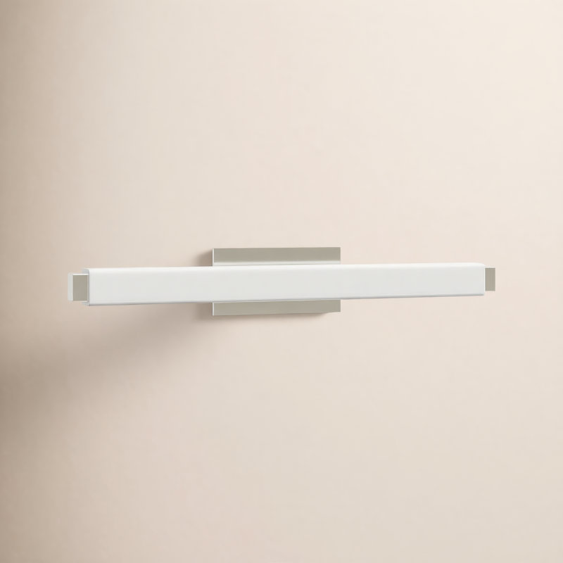 Erby LED Flush Mounted Sconce, 3500K, Brushed Nickel, 3" H x 19.75" W x 3.38" D