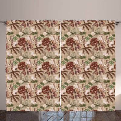 Semi Sheer Curtain Pair