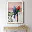 Palm Parrots - Peinture sur toile encadrée-109329974-109329973