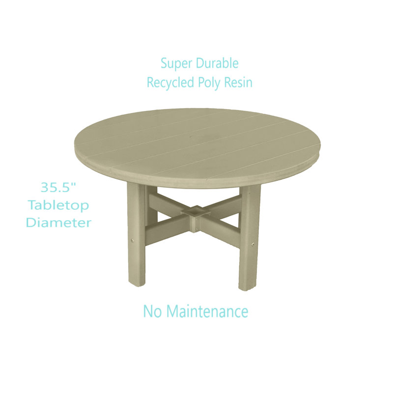 Table basse ronde d'extérieur 35,5 po Glodine, Température