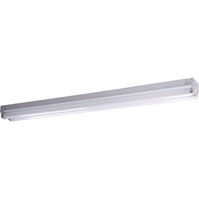  Plafonnier linéaire fluorescent à 2 lumières de 48 po de largeur et blanc écoénergétique