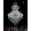 Lustre 84 po pour salle de bal, grand vestibule, espace d'événement 70 po Orr - Finition chromée avec cristal - Luminaire à plusieurs niveaux Orr