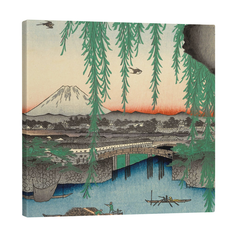 Pont Yatsumi, toile tendue avec châssis, H 11 po x l 9 po x P 2 po