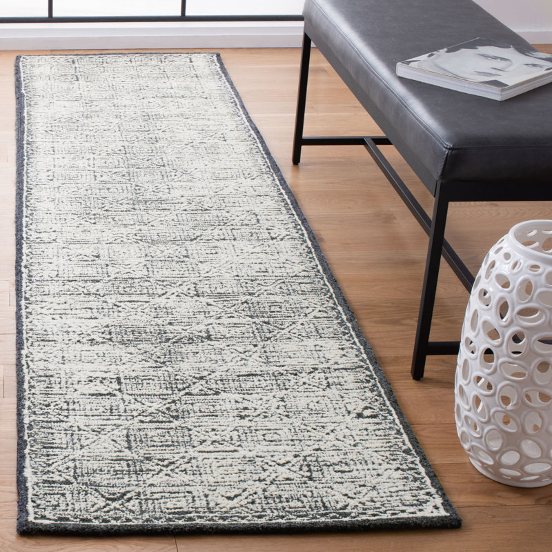 Roslyn Hand Tufted Performance Geometric Rug, Runner 2'3" x 9'