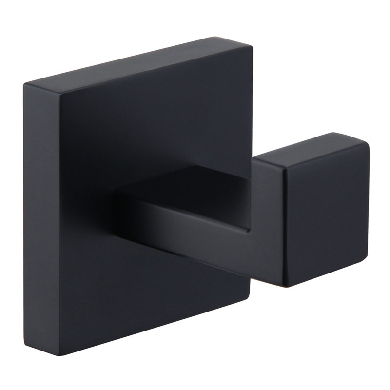 Wall Mounted Towel Hook, Matte Black