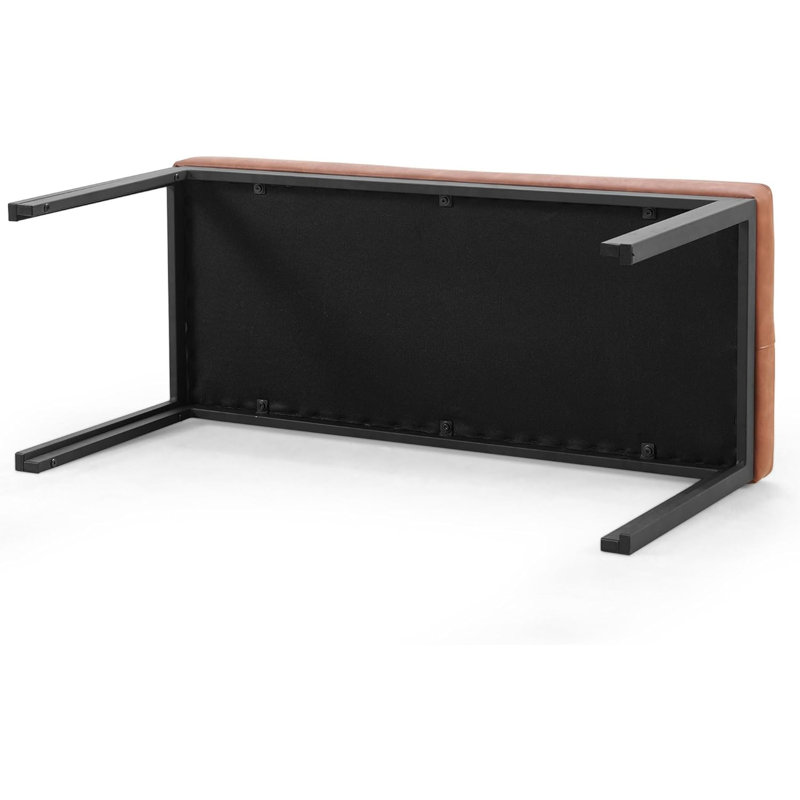 Banc rembourré en similicuir Combray