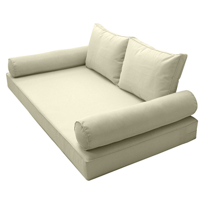 Outdoor Daybed Seat / Back Cushion, Milk White	