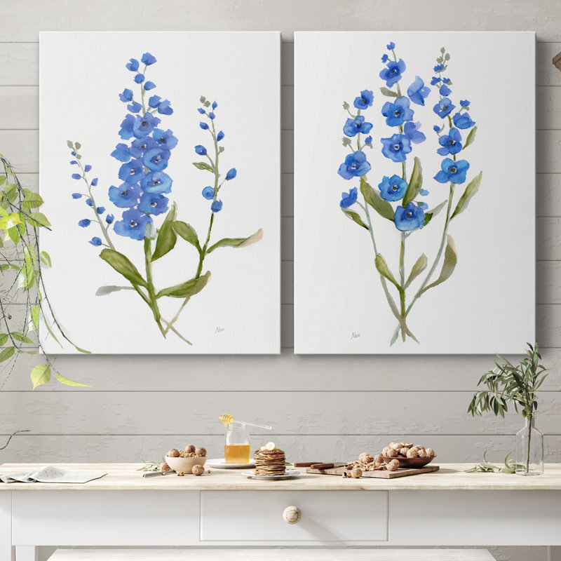 Petite Botanical I - Ensemble de 2 reproductions d'art, H 12 po x l 16 po x P 1 po, Toile tendue, Pas de tapis