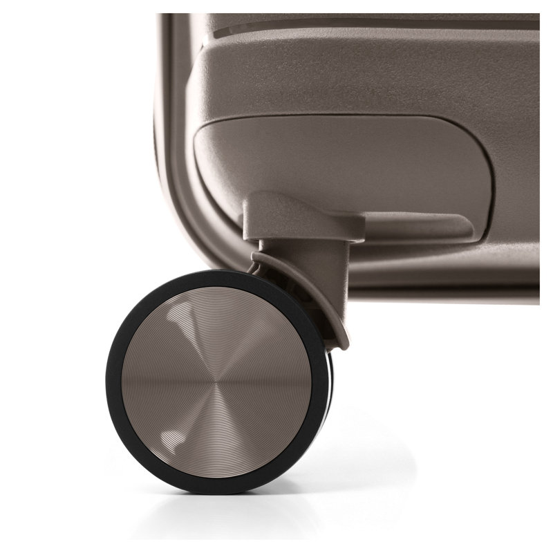 Ensemble de valises rigides 3 pièces avec serrures TSA - Valises en ABS brun clair (20 po, 24 po, 28 po)