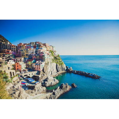 Manarola In Italy - Wrapped Canvas Print