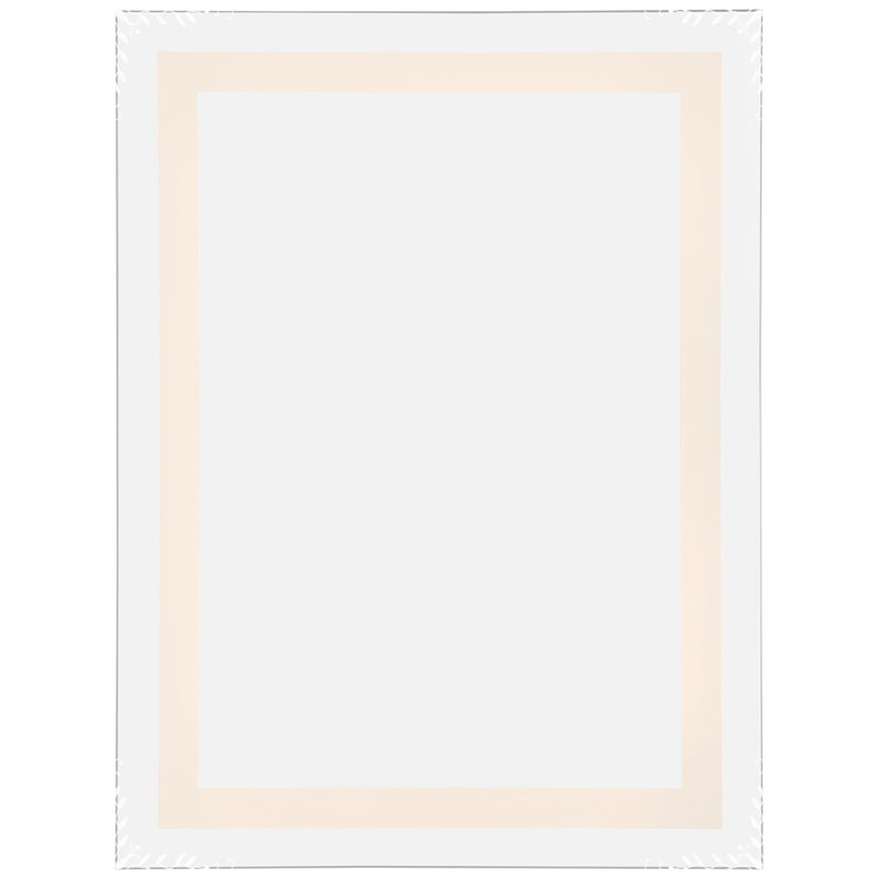 Metal Flat LED Mirror, 32" x 24"