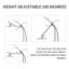 Extra Large Rainfall Shower Head Swivel Extension Arm With Handheld Spray-62462859