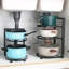 Steel Handcrafted Rectangle Countertop / Cabinet Pot Rack