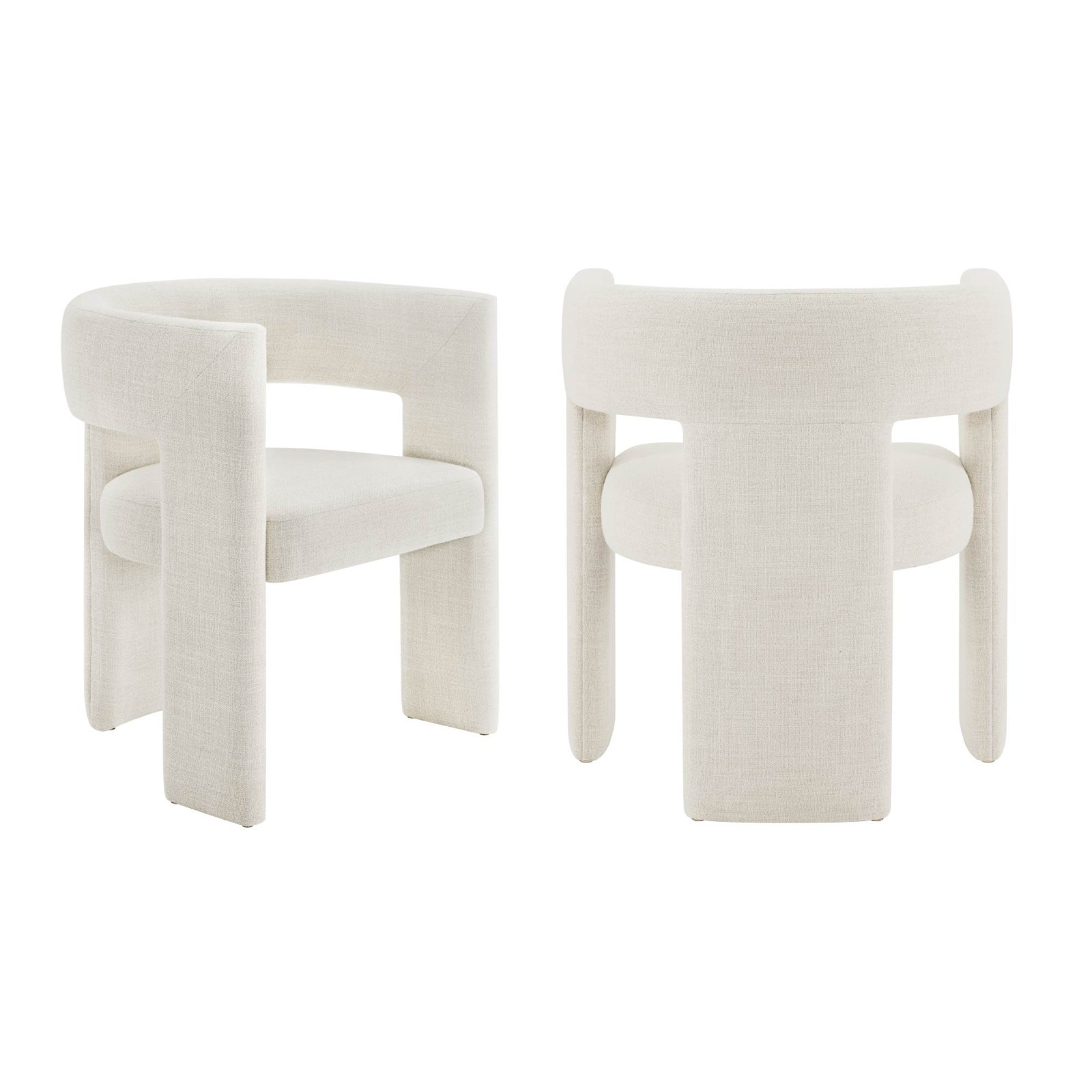 Addis Upholstered Dining Chair, Linen Linen