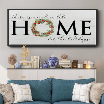 Home for the Holidays- Framed Canvas