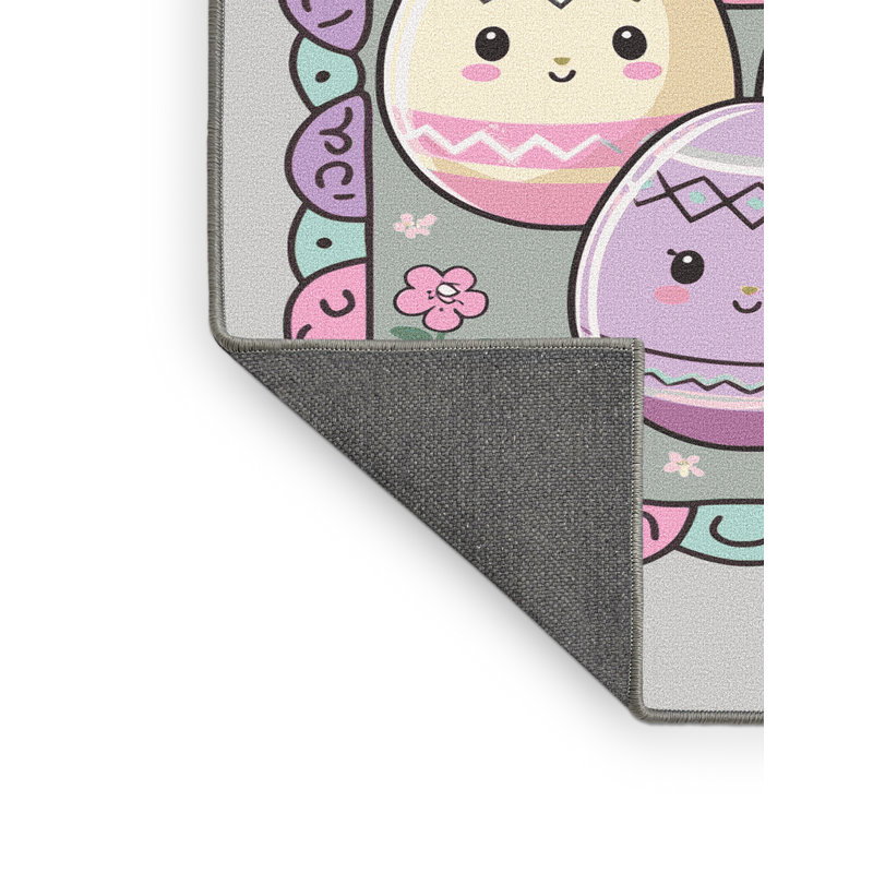 The Holiday Aisle® Easter Spring Holiday Rug, Rectangle 8' x 12'